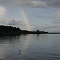 радуга над озером Пено