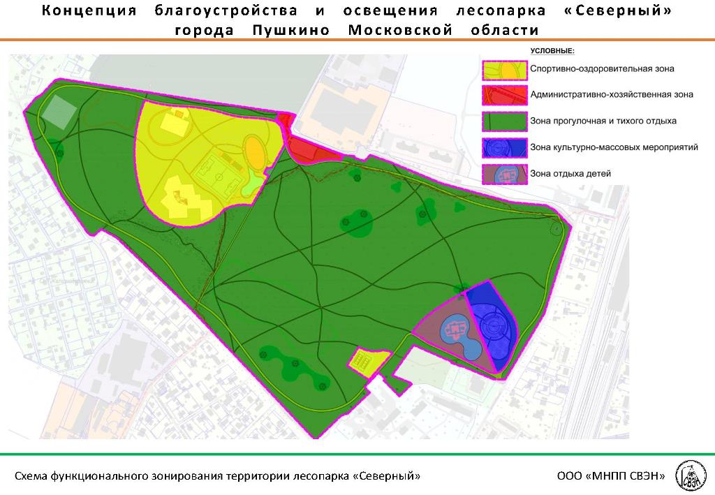 План ольгинского лесопарка