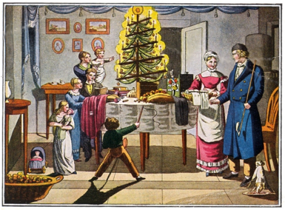 Новый год 17 века. Рождественская ель в средние века.