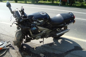 Авария мотоцикла
