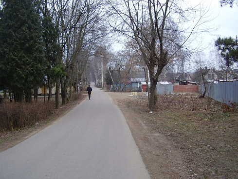 Дорога к храму в Черкизово. 2008 год